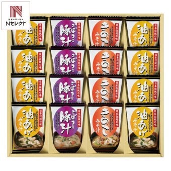 フリーズドライ お味噌汁 3種の味 詰合せ ギフトセット 計16点入 フリーズドライ味噌汁 即席味噌汁 味噌汁セット【北海道・沖縄県・離島 配送不可】