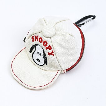 スヌーピー キャップポーチ (アイボリー) SNOOPY