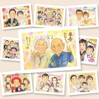 米寿のギフトに、似ているだけでなく、雰囲気まで大切に描きます。修正無料で、納得しながら進められます。 プレゼント 米寿 似顔絵 ギフト 手描き 名入れ 贈り物 米寿 記念 長寿 傘寿 祖父母 おじいちゃん おばあちゃん 修正無料 名入れ 下書き確認 かわいい サプライズ 一生もの 宝物 一生もの 米寿祝い 88歳 長寿祝い 応援 卒寿祝い 感謝 記念日 お祝い返し 感激 喜ばれる 引っ越し