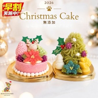 犬用クリスマスケーキ BUNS'KITCHEN ベリークリスマス デザートタイプ
