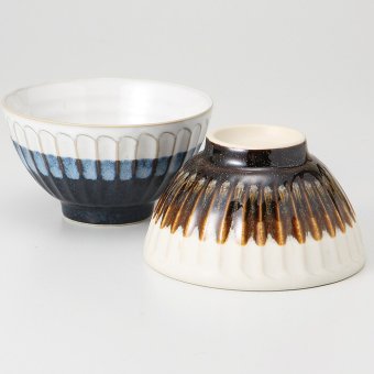 小菊 飯碗ペア 磁器 美濃焼 やきものの里から、暮らしを贈ります。　ギフト 食器 セット テーブルウェア