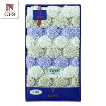 チェルベ ドット 大判 バスマット ブルー ギフト バス用品 マット 日本製 ドット柄【北海道・沖縄県・離島 配送不可】