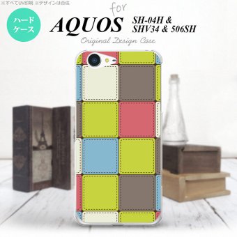 【SH04H】【スマホケース/スマホカバー】【アクオス ゼータ】SH04H スマホケース AQUOS ZETA SH04H カバー アクオス ゼータ パッチワーク風 ミックスG nk-sh04h-1677【メール便送料無料】