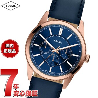 フォッシル FOSSIL 腕時計 メンズ PEARSON マルチファンクション アナログ ネイビーレザーウォッチ FS6196【2026 新作】