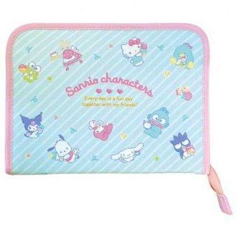 サンリオ マルチケース 母子手帳ケース ポップストライプ ジャバラ ファスナー カードケース 通帳ケース おしゃれ キャラクター グッズ 収納 ポーチ サンリオ正規ライセンス品