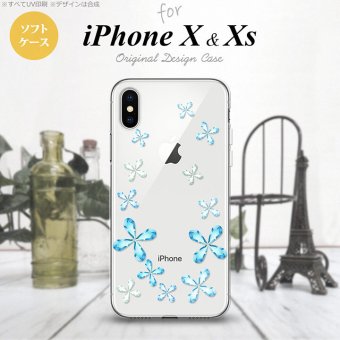 【iPhoneX】【スマホケース/スマホカバー】【アイフォンX】iPhoneX スマホケース カバー アイフォンX 花柄 水色 nk-ipx-tp805【メール便送料無料】
