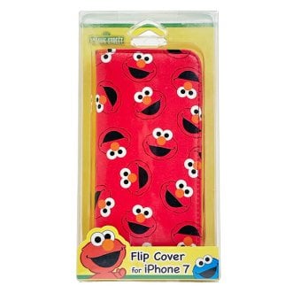 セサミストリート エルモ フリップカバー (iPhone7) iPhoneケース スマホ用品