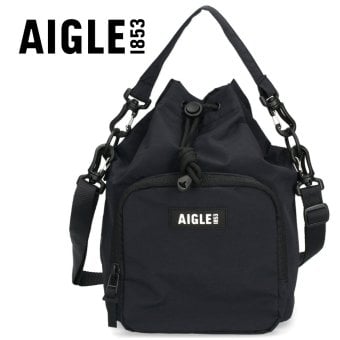 AIGLE エーグル ショルダーバッグ 巾着バッグ ショルダー ナイロン メンズ レディース 撥水 斜めがけ 小さめ 2WAY ZNHCF02