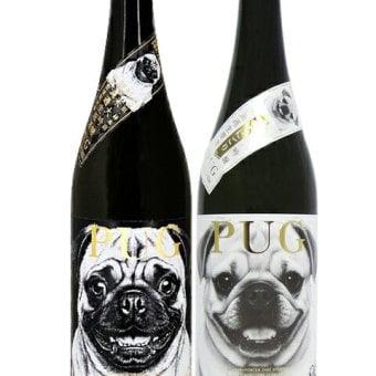 ★ 送料無料 ★ 【 予約商品 11月1日頃入荷予定 】PUG ( パグ ) 飲み比べ（ ブラック・パール + Pretty Snow ） 720ml × 2本セット / 岐阜県 林本店【 9497 】【 日本酒 飲み比べセット 】【 要冷蔵 】【 ハロウィン 贈り物 ギフト プレゼント 誕生日 結婚のお祝い 】