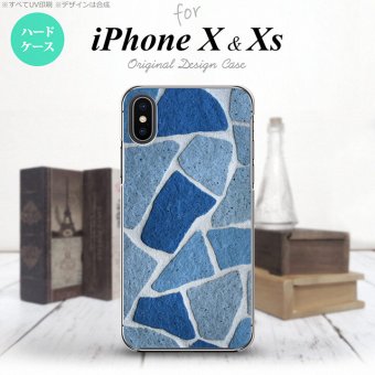 【iPhoneX】【スマホケース/スマホカバー】【アイフォンX】iPhoneX スマホケース カバー アイフォンX 石畳 青 nk-ipx-734【メール便送料無料】