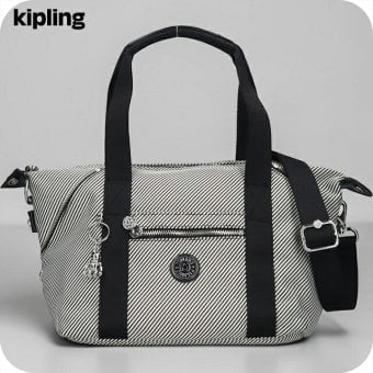 キプリング ボストンバッグ レディース ブランド Kipling アート ミニ PE+ ミニボストンバッグ 2WAY KI8028-4SY Diagonal Jacquard 黒