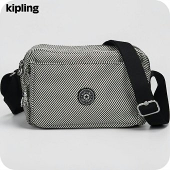 キプリング ショルダーバッグ レディース ブランド Kipling アバヌ M PE+ KI8024-4SY Diagonal Jacquard 黒