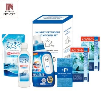 花王 アタック抗菌EX 洗剤バラエティセット ギフト 5種 計6点入 洗剤セット 洗濯洗剤 ボトル 食器用洗剤【沖縄県・離島 配送不可】