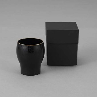 器の木　プレミアムカップ（黒） インテリア 漆器 盆 カタログギフト 景品 粗品