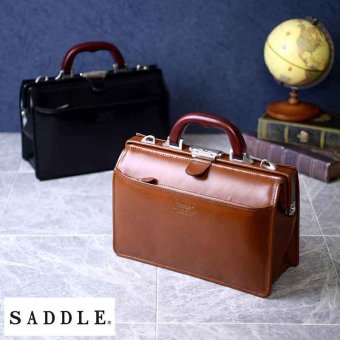 SADDLE 口枠 ミニダレスバッグ 木製ハンドル