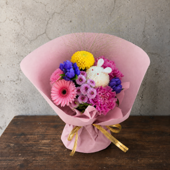 【敬老の日9/19～21お届け限定】花瓶要らず　お月見スタンディングブーケ
