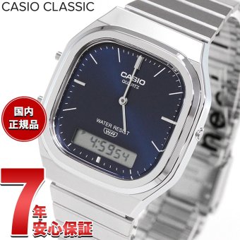 カシオ クラシック CASIO CLASSIC アナデジ 限定モデル 腕時計 AQ-240E-2A2JF ネイビー【2026 新作】