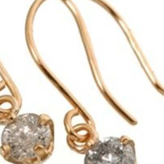 K18PG ダイヤモンドピアス フックピアス 18金 ピンクゴールド 計0.2ct ダイヤピアス レディース シンプル 揺れるピアス ジュエリー アクセサリー ギフト プレゼント
