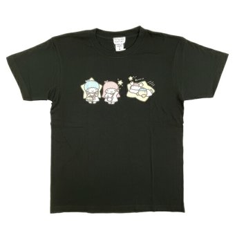 サンリオ キキララ × なんでもいきもの Tシャツ(M) ブラック アパレル Sanrio 送料込み