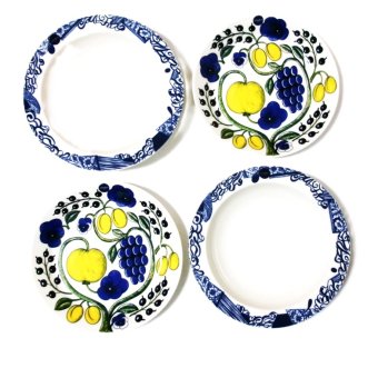 北欧ブランド食器セット　アラビアARABIAパラティッシparatiisi、ピエンナル piennar  ディーププレート、フラットプレートペア【食器セット　贈答　プレゼント　お祝い　花柄】【御結婚御祝・内祝・新築御祝・還暦御祝・御礼・寿・ギフト包装可能】