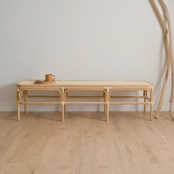 座椅子 アジアン家具 籐 イス ラタンチェア 幅160cm ロングベンチ リラックス椅子 アジアン おしゃれ ナチュラル レトロ クラシック ジャパニーズ ソファ 天然木 ソファー リビングソファ インテリア