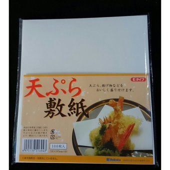 天ぷら敷紙100枚入 天紙 敷き紙 業務用 和食 白紙 レストラン メール便可 ポイント消化