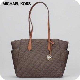 マイケルコース トートバッグ レディース アウトレットブランド MICHAEL KORS マリリン 35F5G6AT2B-BR BROWN