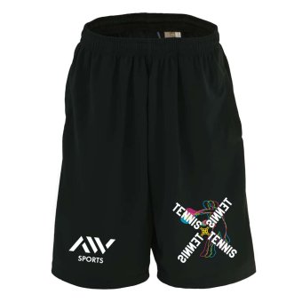 テニス ハーフパンツ ドライ メンズ ウェア レディース ジュニア 練習着 短パン 速乾 スポーツ 名入れ おしゃれ 半スボン 文字入れ無料 「ネオンスタイルのクロスTENNIS」 アートワークスコウベ 【送料無料】