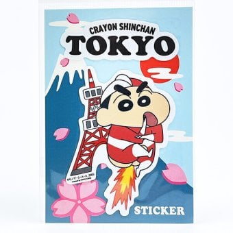 クレヨンしんちゃん 東京タワー ステッカー シール 文具 日本製