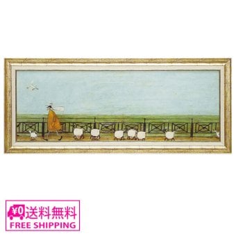 Sam Toft アートフレーム ひつじ達と散歩 ST-16001 サムトフト インテリア ギフト アート 絵画 デザイナー 部屋 ヒツジ 羊 オシャレ かわいい