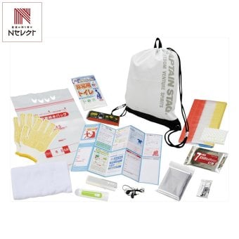 ナップサック防災セット14点 非常用 防災用品 リュック 2WAY 防災セット【北海道・沖縄県・離島 配送不可】