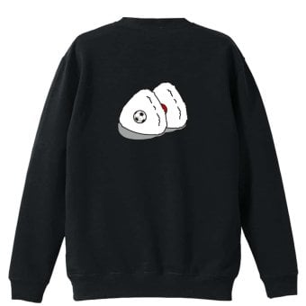 サッカー トレーナー スウェット メンズ レディース ジュニア 裏パイル 練習着 おもしろ 名入れ おしゃれ 文字入れ無料 綿100% キッズ 大きいサイズ 「サッカーボール in おにぎり」 アートワークスコウベ 【送料無料】