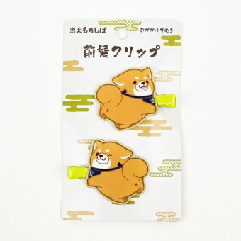 忠犬もちしば おかかふりむき 前髪クリップ