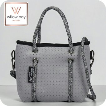 ウィローベイ ショルダーバッグ レディース ブランド WILLOWBAY ブティックタイニー マザーズバッグ  2WAY PEBBLE GREY