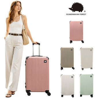 SCANDINAVIAN FOREST キャリーケース 102L Lサイズ 大容量 スーツケース 7-10泊 宿泊 旅行 出張 シンプル レディース ギフト プレゼント ピンク sfrs2401-l