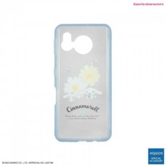 AQUOS sense7 ケース シナモロール サンリオ イーフィット クリア 耐衝撃 ハイブリッド カバー スマホケース かわいい キャラクター AQUOSsense7 SH-53C SHG10 対応 サンリオ正規ライセンス品