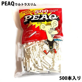 手巻きたばこ用 フィルター ウルトラスリム 500個入り 大容量 PEAQ 柘製作所 喫煙具 TSUGE タバコ ピーク パイプ  ツゲ メンズ 煙草