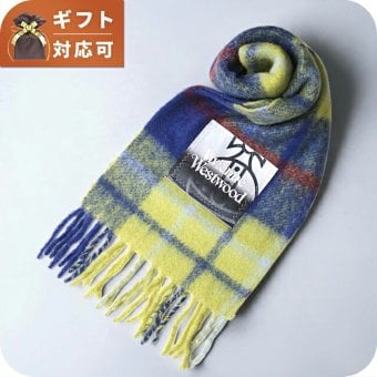 ヴィヴィアンウエストウッド VIVIENNE WESTWOOD CHUNKY SCARF マフラー 8103014F-W00ZJ-K410-NAVYBLUE ユニセックスネイビーブルー マフラー
