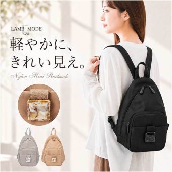 LAMB MODE ラムモード ミニリュック 通販 リュック リュックサック ナイロンリュック ナイロンバッグ ナイロンバック バックパック ミニバッグ ミニバック かばん 鞄 カバン ミニ 小さめ ナイロン バックル コンパクト 通勤 通学
