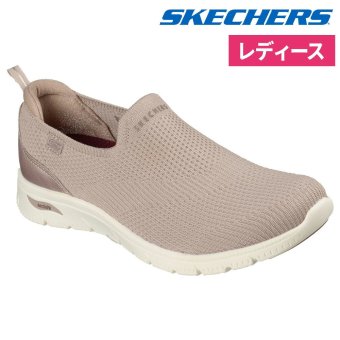 スケッチャーズ スニーカー スリッポン レディース ノーマル幅 軽量 アーチフィット リファイン 2.0 ノラ  SKECHERS 104677 紐なし 洗濯機洗い可 ヴィーガン ストレッチ