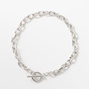 リンク チェーン ブレスレット シンプル お揃い ペアアクセ シルバー ゴールド ユニセックス Brass