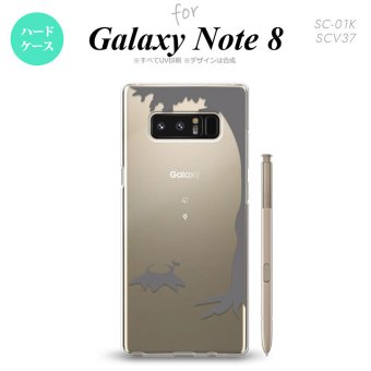 【SC01K】【スマホケース/スマホカバー】【ギャラクシー ノート8】SC01K スマホケース Galaxy Note8 SC-01K カバー ギャラクシー ノート8 切り株 グレー nk-sc01k-198【メール便送料無料】