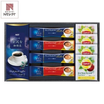 AGF リプトン 珈琲 紅茶 詰め合わせ ギフトセット 計9点入 コーヒー 紅茶 ティーセット 珈琲紅茶セット【北海道・沖縄県・離島 配送不可】
