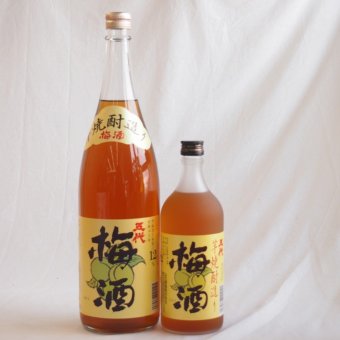 梅酒2本セット(芋焼酎仕込五代梅酒(鹿児島)) 1800ml×1本 720ml×1本