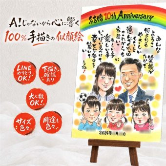 贈り物 似顔絵 結婚記念日 名入れ ギフト 手描き プレゼント 結婚10周年 お祝い 結婚記念日 記念日 大人数 家族 両親 お母さん お父さん 夫婦 下書き確認 名入れ 修正無料 喜ばれる 宝物 そっくり 親孝行 10周年 思い出 感謝 記念 ブライダルギフト 喜寿祝い お祝いの品 感激 ウェディングギフト 米寿祝い 結婚祝い 百寿祝い 白寿祝い サプライズ
