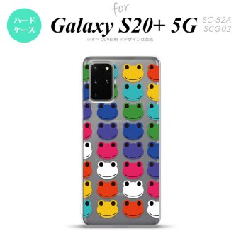 SC-52A SCG02 Galaxy S20+ 5G スマホケース ハードケース カエル かえる B 透明 メンズ レディース nk-s20p-166