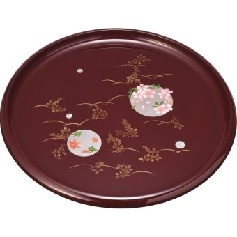 紀州塗 紀州塗 円華 １０寸 信貴丸盆 [26-0216-080] ２２０４０９４ プレミアムギフト 贈り物 お祝い ユリア樹脂 日本製 内祝い 出産内祝い 結婚内祝い 快気祝い 新築祝い お返し 贈り物 プレゼント ギフト