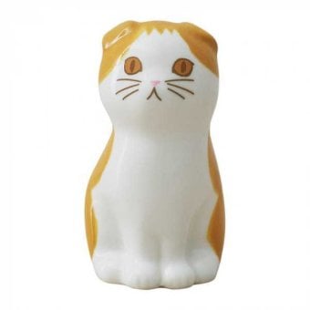 セトクラフト フラワーペンスタンド 仔猫 スコティッシュA 磁器製 置物 インテリア 小物入れ デスク周り 癒し 雑貨 おしゃれ かわいい ギフト プレゼント
