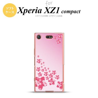 【SO02K】【スマホケース/スマホカバー】【エクスペリア XZ1】SO02K スマホケース Xperia XZ1 Compact SO-02K カバー エクスペリア XZ1 花柄・サクラ（B） ピンク nk-so02k-tp184【メール便送料無料】