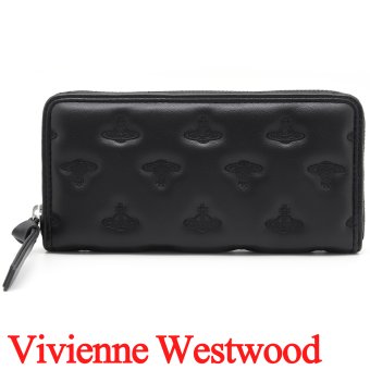 ヴィヴィアンウエストウッド 長財布 レディース メンズ 男女兼用 ラウンドファスナー長財布 Vivienne Westwood ヴィヴィアン マルチオーブ型押し ブラック VW4289 (5106005QW-S002K-N201) 【2026年秋冬モデル】 【ラッピング無料 誕生日 お祝い プレゼント ギフト 贈り物】